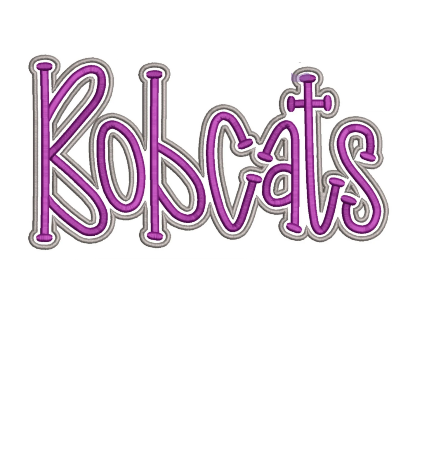 Bobcats embroidered