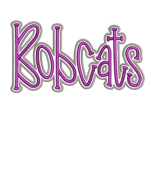 Bobcats embroidered